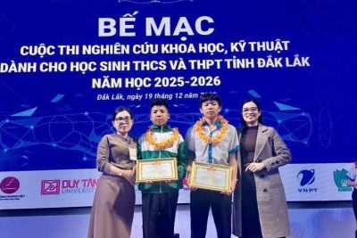 CUỘC THI NGHIÊN CỨU KHKT DÀNH CHO HỌC SINH THCS VÀ THPT TỈNH ĐẮK LẮK . Năm học 2025 – 2026