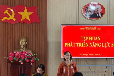 TẬP HUẤN CHUYÊN ĐỀ: PHÁT TRIỂN NĂNG LỰC SỐ